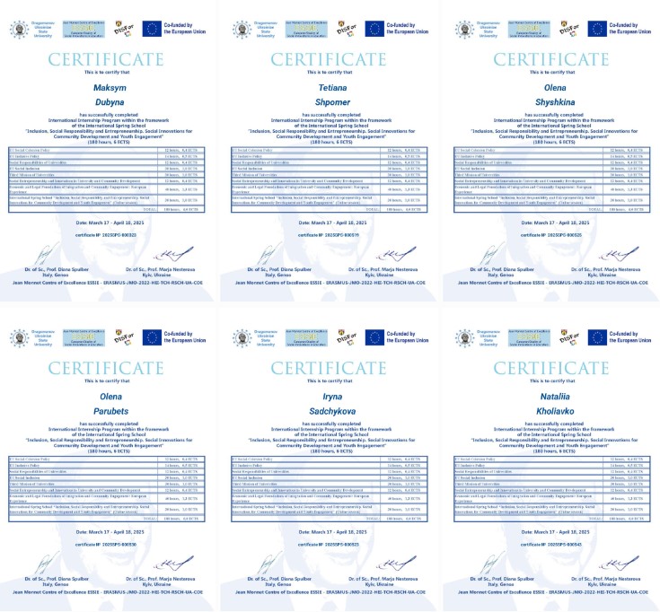 Викладачі кафедри фінансів, банківської справи та страхування Національного університету «Чернігівська політехніка» пройшли міжнародне стажування у Весняній Школі в Університеті Генуї