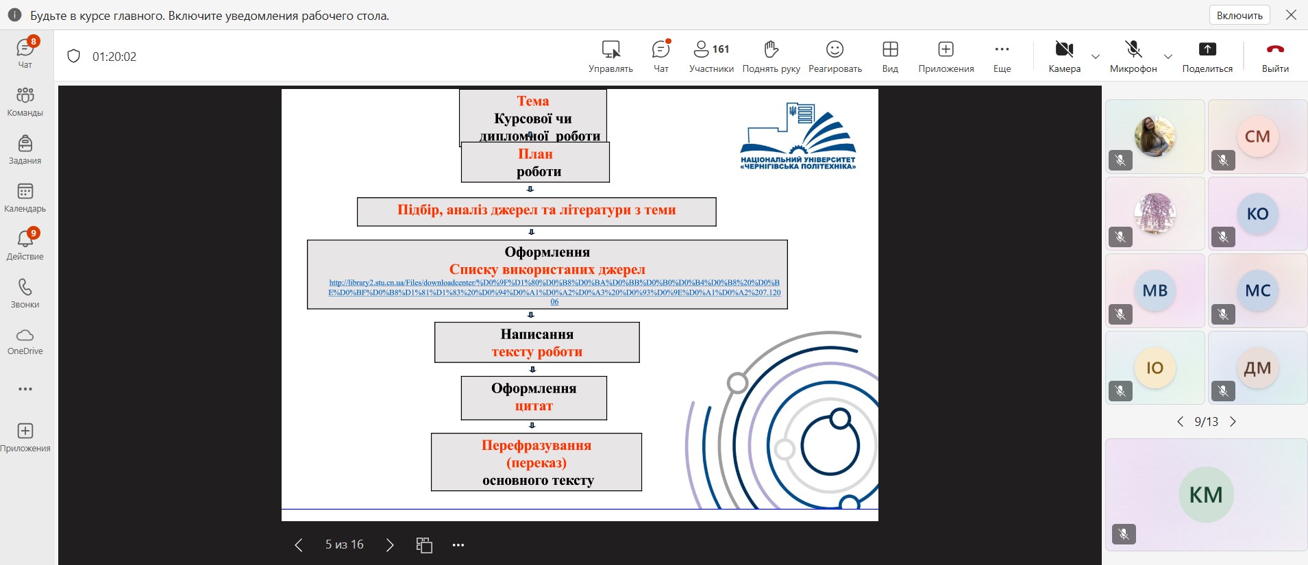 Участь у семінарі, організованому Науковою бібліотекою НУ «Чернігівська політехніка»
