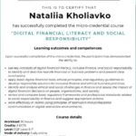Курс «Digital Financial Literacy and Social Responsibility»